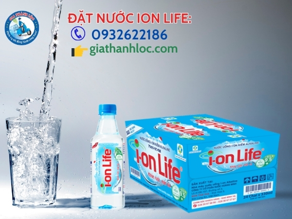 Nước uống I-on Life 330ml thùng 24 chai 5 Giá của thùng nước kiềm Ion Life 330ml