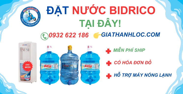 Nước Bidrico là gì? 5 công dụng tuyệt vời của nước tinh khiết Bidrico 11 Đặt nước bidrico