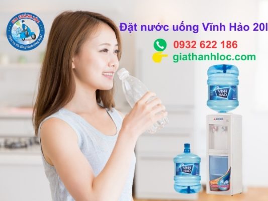 Nước khoáng Vĩnh Hảo 20L 8 đặt nước uống vĩnh hảo