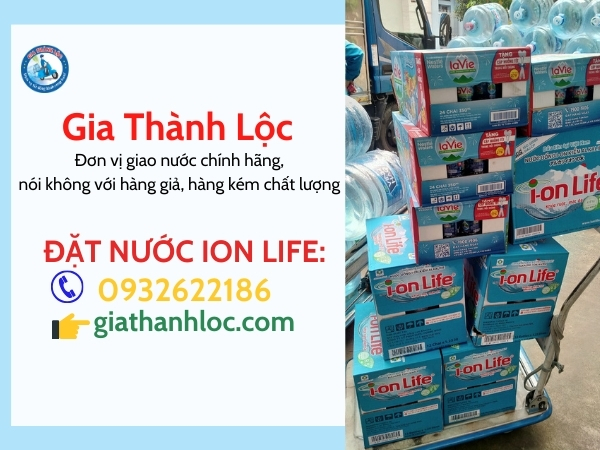 Nước uống I-on Life 330ml thùng 24 chai 4 Gia Thành Lộc - đại lý uy tín