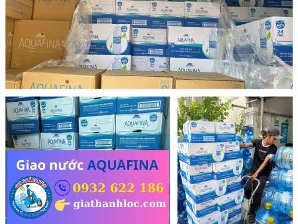 giao nước suối aquafina 
