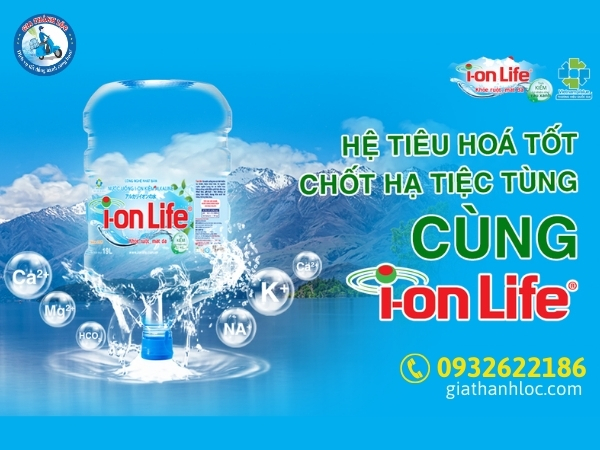 Nước uống I-on Life 19L 1 Hệ tiêu hóa tốt chốt hạ tiệc tùng cùng Ion Life