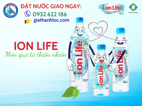 Nước uống I-on Life 1.25L thùng 12 chai 1 Ion Life - món quà từ thiên nhiên