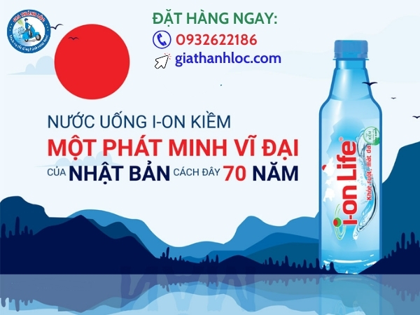 Nước uống I-on Life 330ml thùng 24 chai 1 Nước uống ion kiềm - phát minh vĩ đại của Nhật Bản cách đây 70 năm