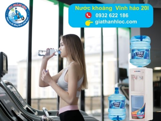 Nước khoáng Vĩnh Hảo 20L 4 dùng nước khoáng vĩnh hảo cho vận động thể thao