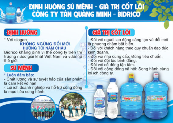 Đằng sau sự nổi tiếng của nước tinh khiết Bidrico là công ty như thế nào? APEC 2017 8 sứ mệnh nước tinh khiết Bidrico