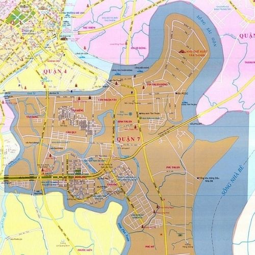 Giao nước khoáng Vĩnh Hảo quận 7 TẬN NƠI, GIÁ TỐT 1 Bản đồ vị trí quận 7, TPHCM