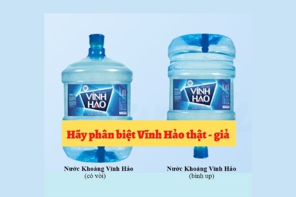 Bình nước Vĩnh Hảo đang bị làm giả trên thị trường