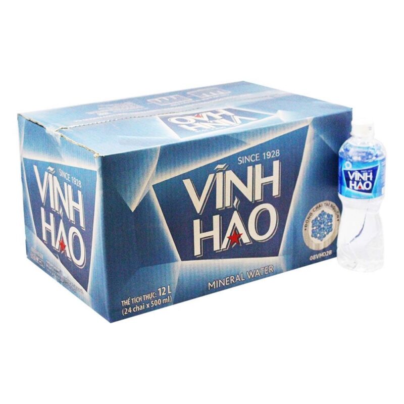 Nước khoáng Vĩnh Hảo thùng giấy