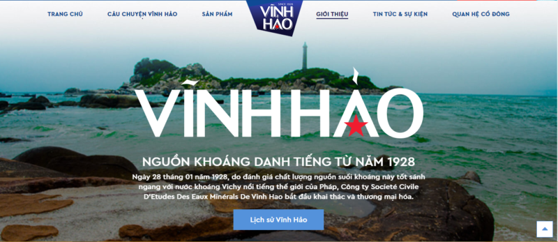 Nơi cung cấp nước khoáng Vĩnh Hảo quận 8 giá tốt 1 Website công ty cổ phần nước khoáng Vĩnh Hảo