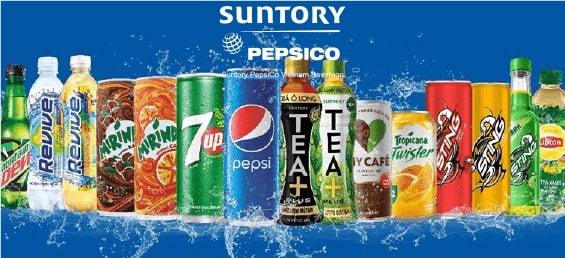 Các sản phẩm của Suntory Pepsico