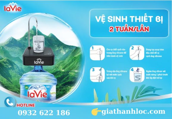 Thiết bị hút nước LaVie Black Advance 2 Tuần suất vệ sinh thiết bị hút nước