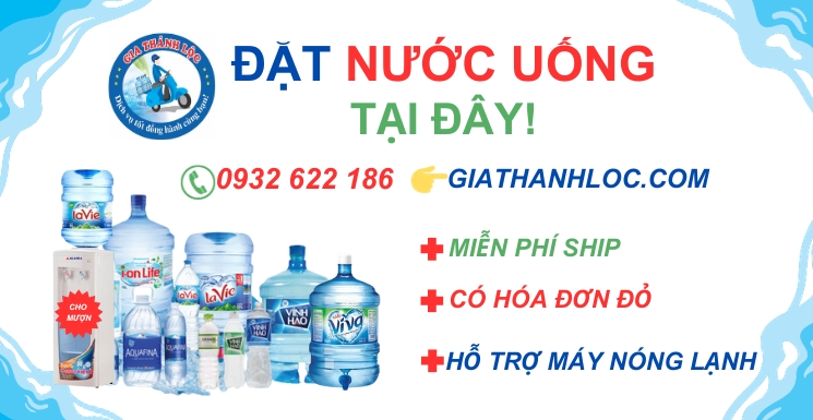 đặt nước uống tại đây