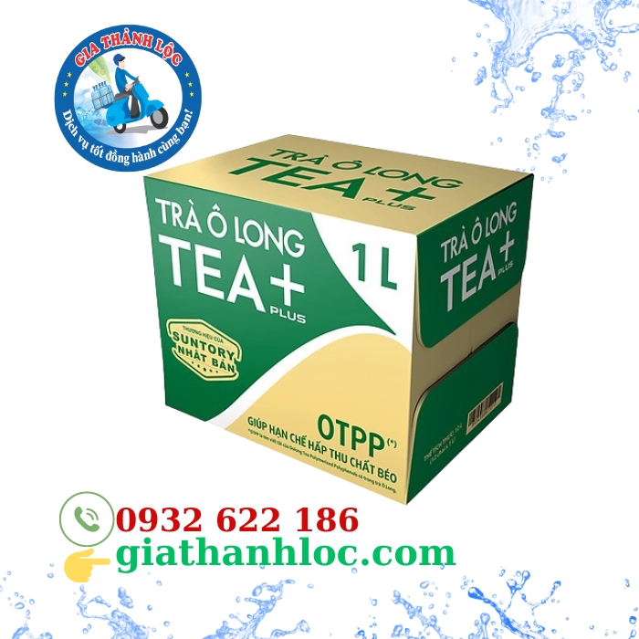 trà ô long tea plus 1l