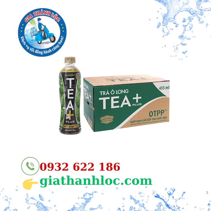 trà ô long tea plus 450ml