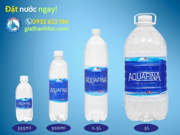 nước uống đóng chai aquafina