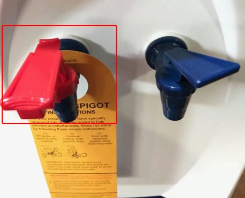 Cây nước nóng lạnh LaVie Model 01 5 van khóa an toàn tại vòi nước nóng