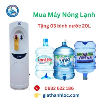Cây nước nóng lạnh LaVie Model 01 8 tặng 03 bình nước khi mua máy nước nóng lạnh lavie