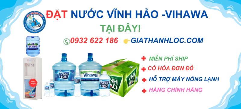 Nước khoáng Vĩnh Hảo 20L 6 Đặt nước Vĩnh Hảo