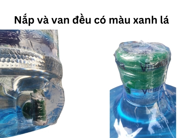 Vihawa những điều chưa biết? 5 cách phân biệt nước Vihawa giả 9 Nắp bình và van đều có màu xanh
