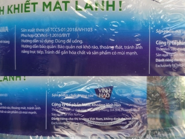 Vihawa những điều chưa biết? 5 cách phân biệt nước Vihawa giả 6 Tem nhãn rõ ràng
