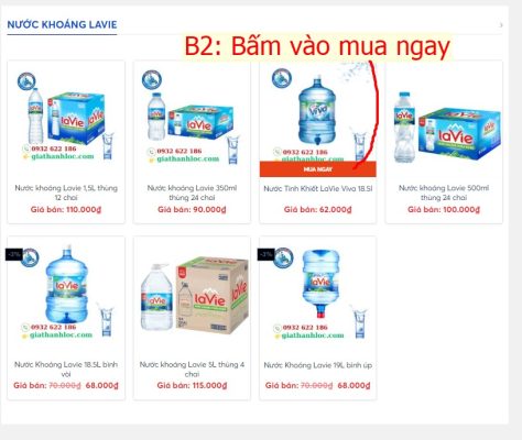 Các hình thức mua hàng 3 Chọn nút mua ngay sản phẩm bạn chọn