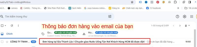 Các hình thức mua hàng 7 được nhận email xác nhận