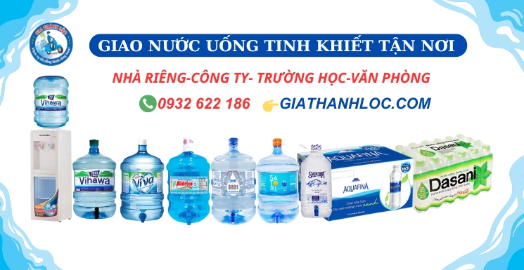 giao nước tinh khiết tận nơi