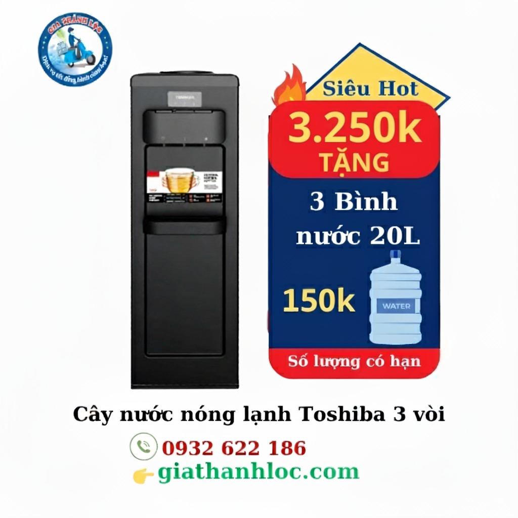 cây nước uống nóng lạnh toshiba